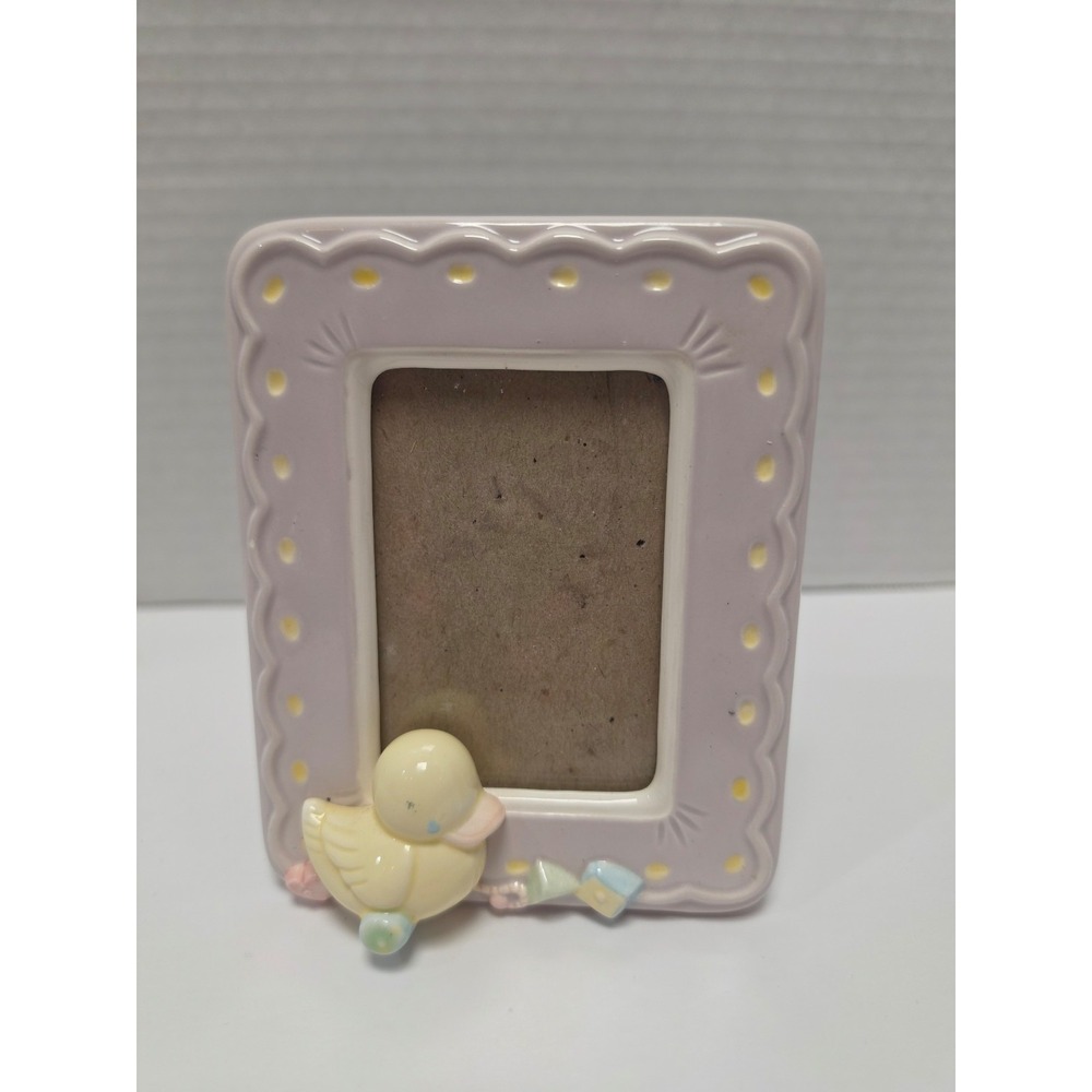 Vintage Baby duck photo frame 3D 3 Dimensional pastel